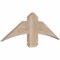Ekena Millwork Bellingham Smooth Timber Gable Bracket, Douglas Fir, 36"W x 12"H x 1 1/2"D x 5 1/2"F, 8/12 Pitch GBW036X12X0206BEL00SDF - alternate 3